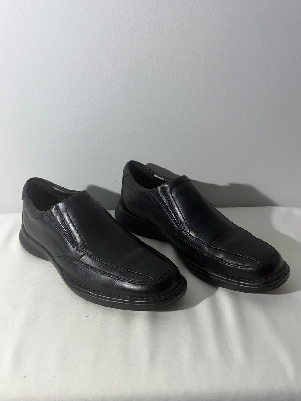 Clarks Collection Ortholite black leather Shoes   Size men's size 8M